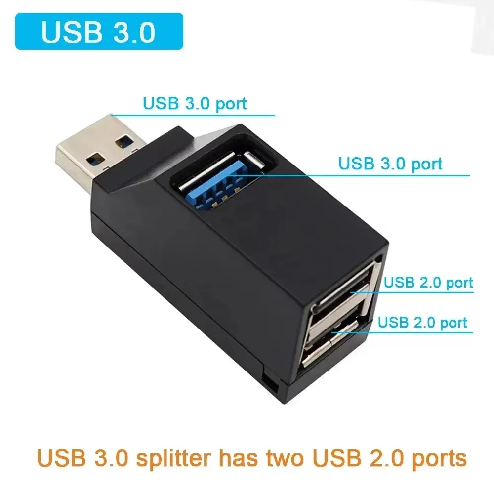 Hub USB multiport en situation d'utilisation