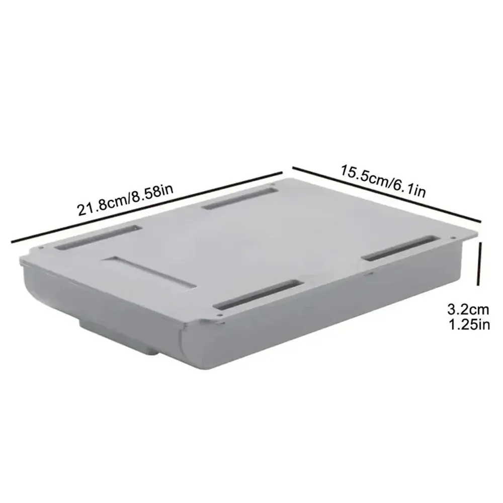 Boîte de rangement dissimulée auto-adhésive en plastique pour bureau 7