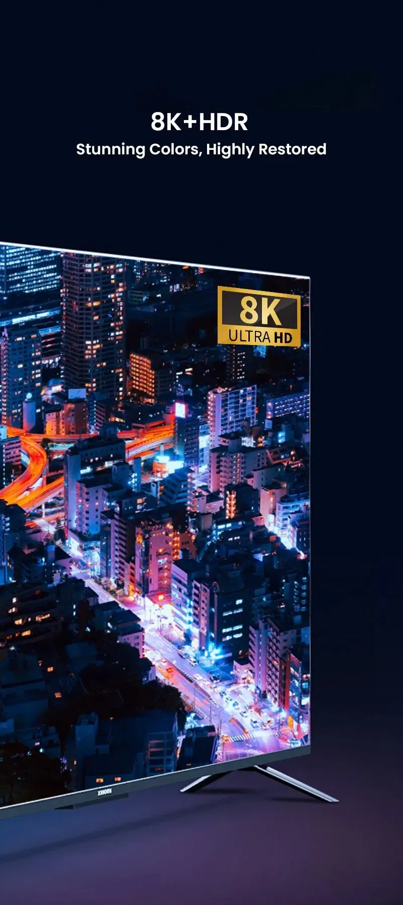 Câble d'extension tressé HDMI 2.1 8K, vue de côté