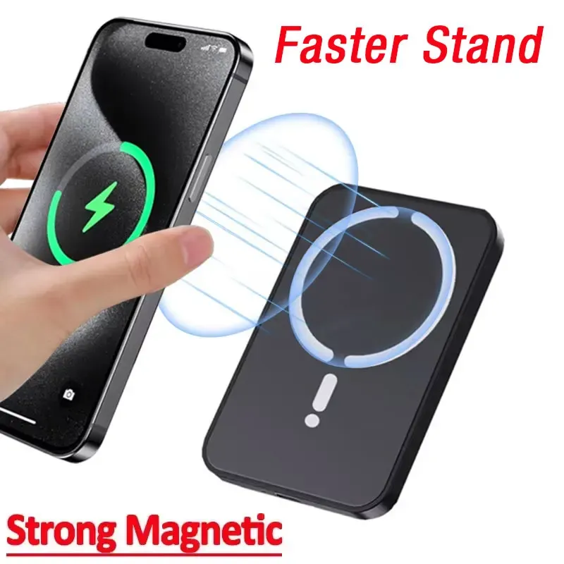 Support magnétique GPS pour téléphone à fixer sur la grille d'aération de voiture, avec chargeur sans fil rapide compatible MagSafe pour iPhone 17, 16, 15, 14, 13, 12 Pro Max 1