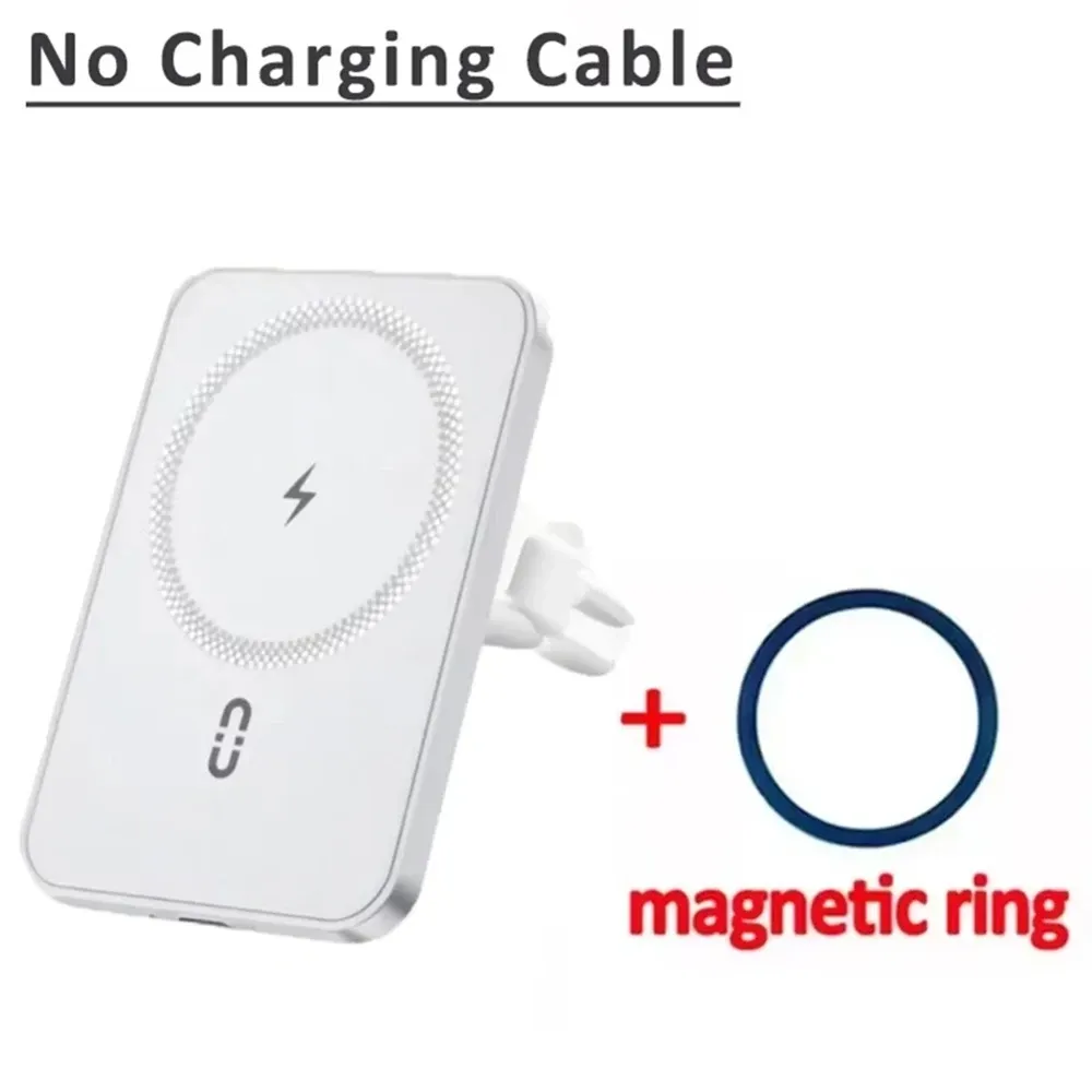 Support magnétique GPS pour téléphone à fixer sur la grille d'aération de voiture, avec chargeur sans fil rapide compatible MagSafe pour iPhone 17, 16, 15, 14, 13, 12 Pro Max 10