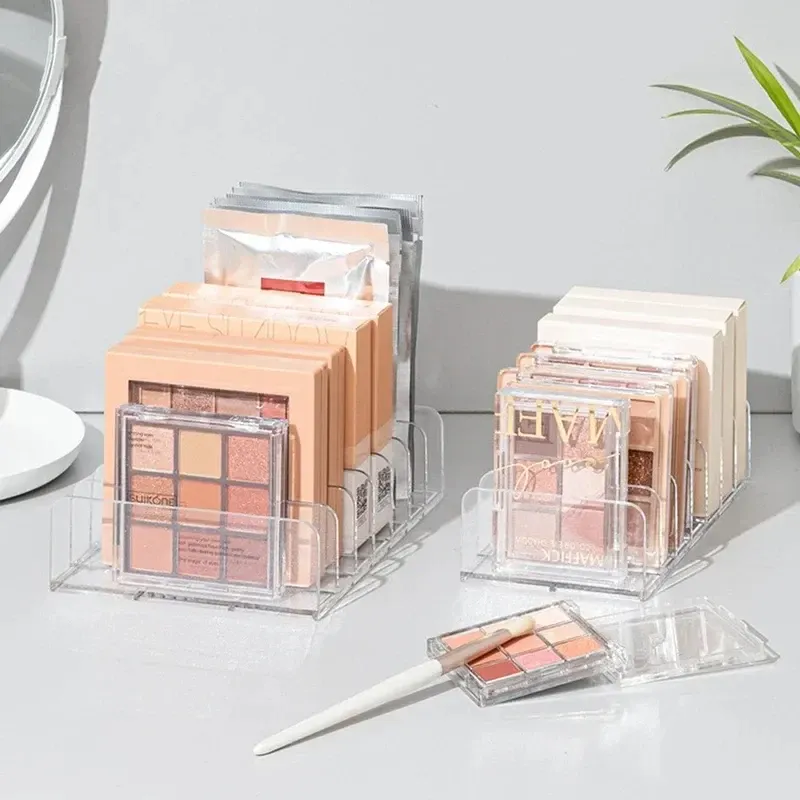 Organisateur de maquillage transparent, ambiance bureau