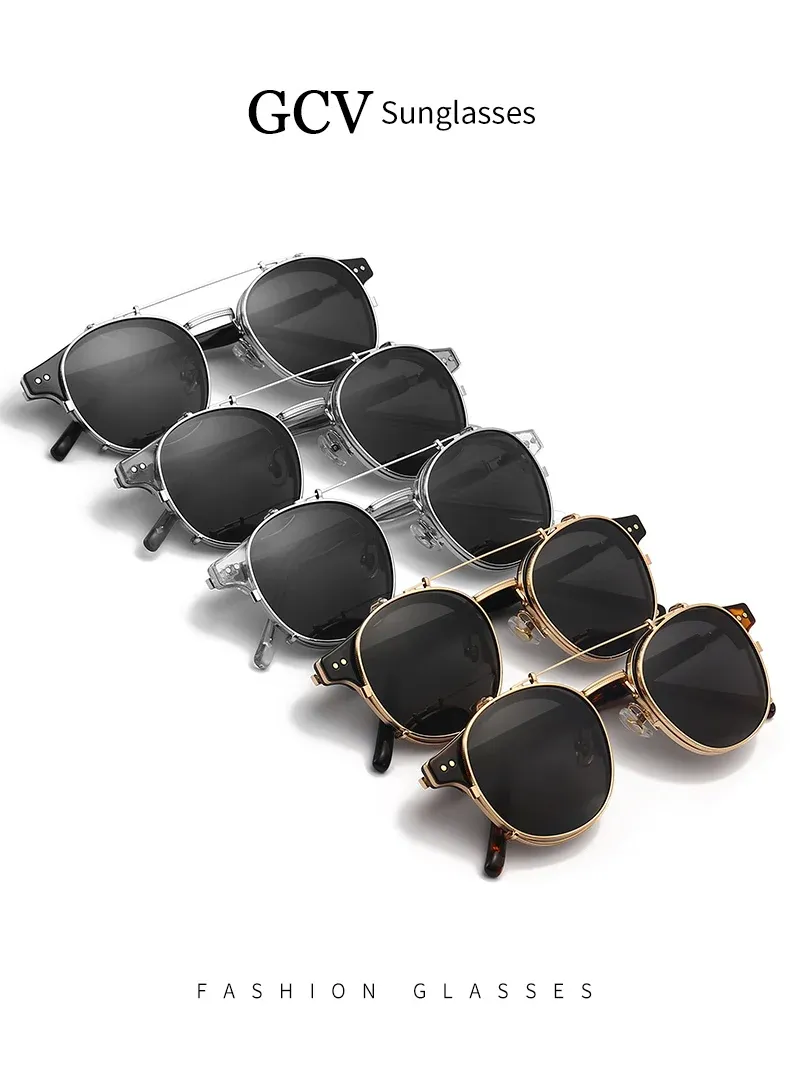 Lunettes de soleil steampunk, vue de face