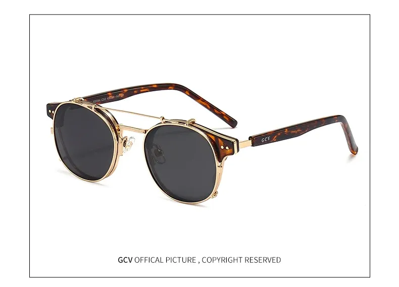 Lunettes de soleil steampunk, vue latérale