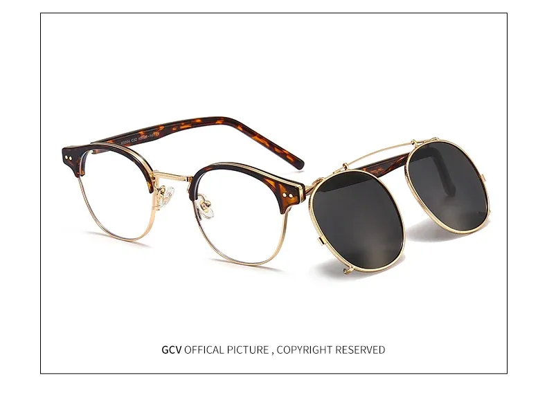 Lunettes de soleil steampunk, vue en détail