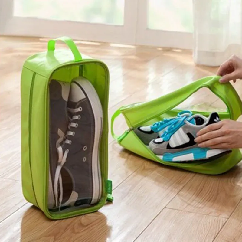 Organisateur de chaussures de voyage résistant à l'eau et à la poussière, sac de rangement portable à suspendre 2