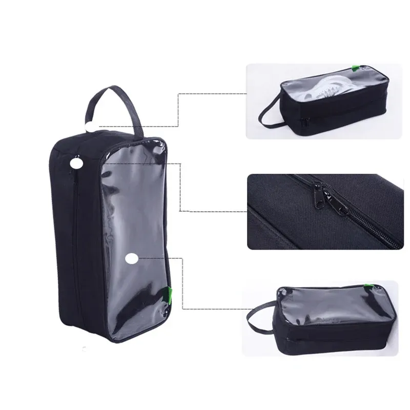 Organisateur de chaussures de voyage résistant à l'eau et à la poussière, sac de rangement portable à suspendre 4