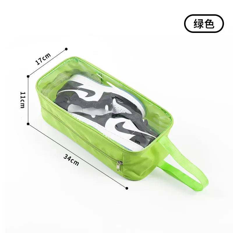 Organisateur de chaussures de voyage résistant à l'eau et à la poussière, sac de rangement portable à suspendre 7