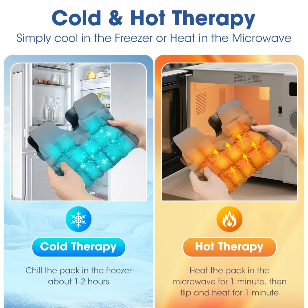 Compresse de glace réutilisable pour le genou, vue détaillée