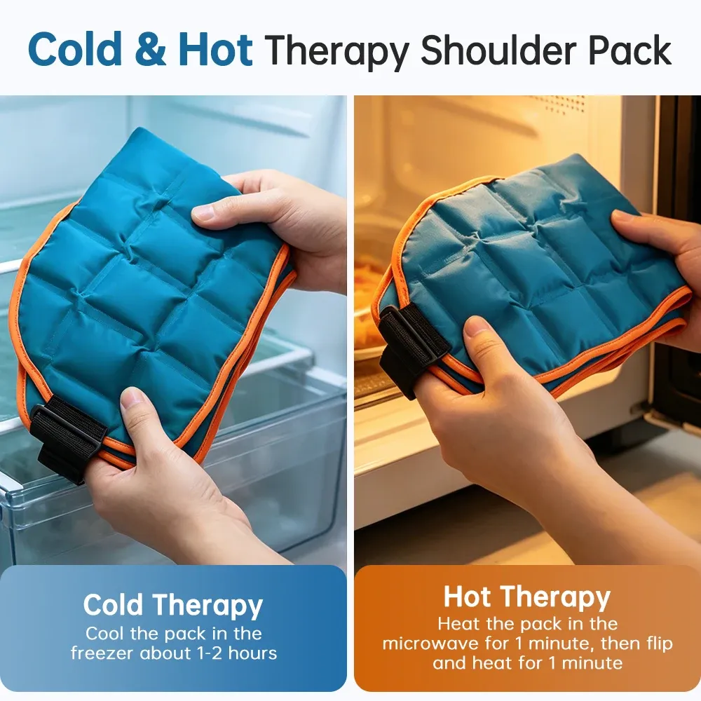 Compresse de glace réutilisable pour l'épaule