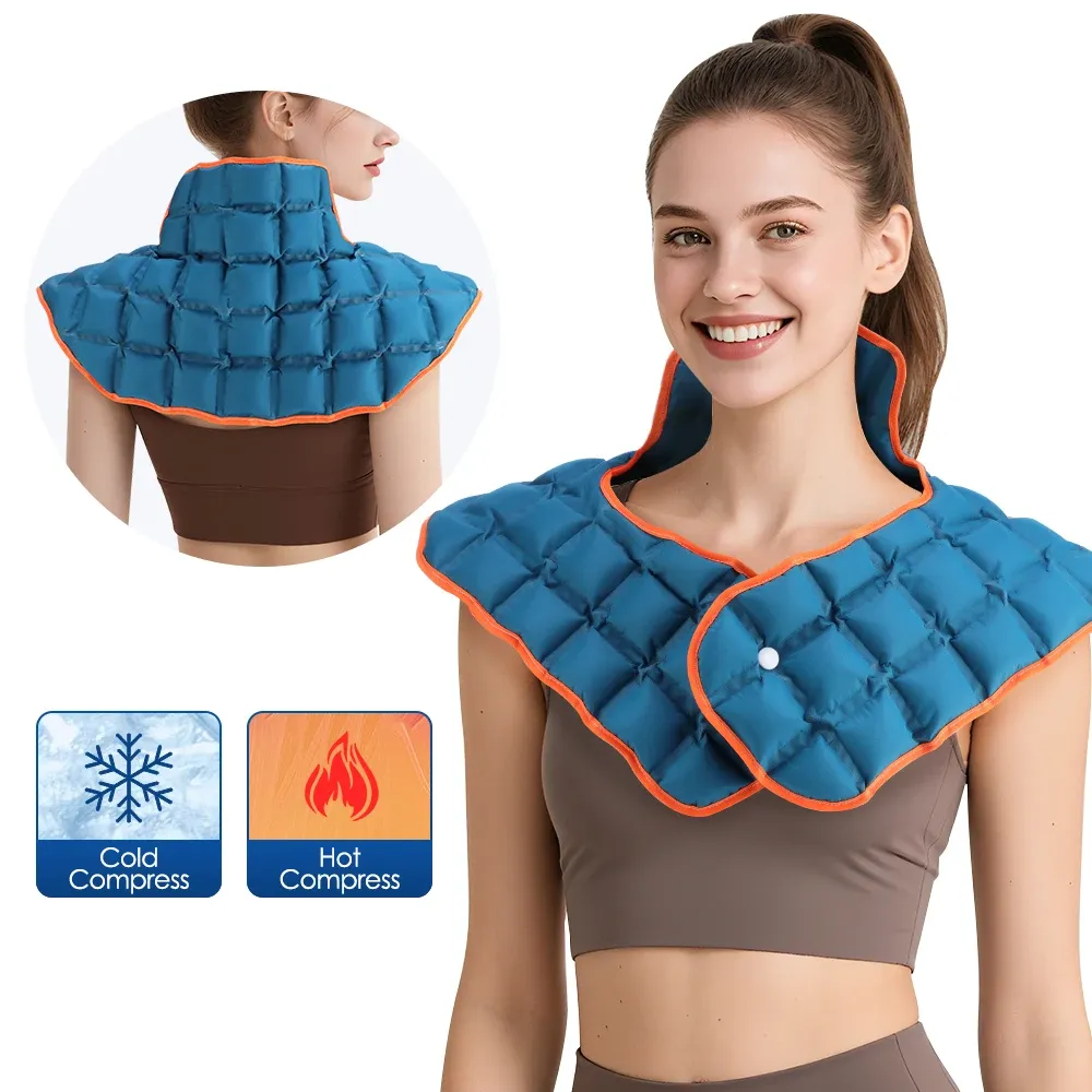 Grande compresse de glace réutilisable pour épaule, dos, taille et genou, thérapie chaud/froid pour le sport 7