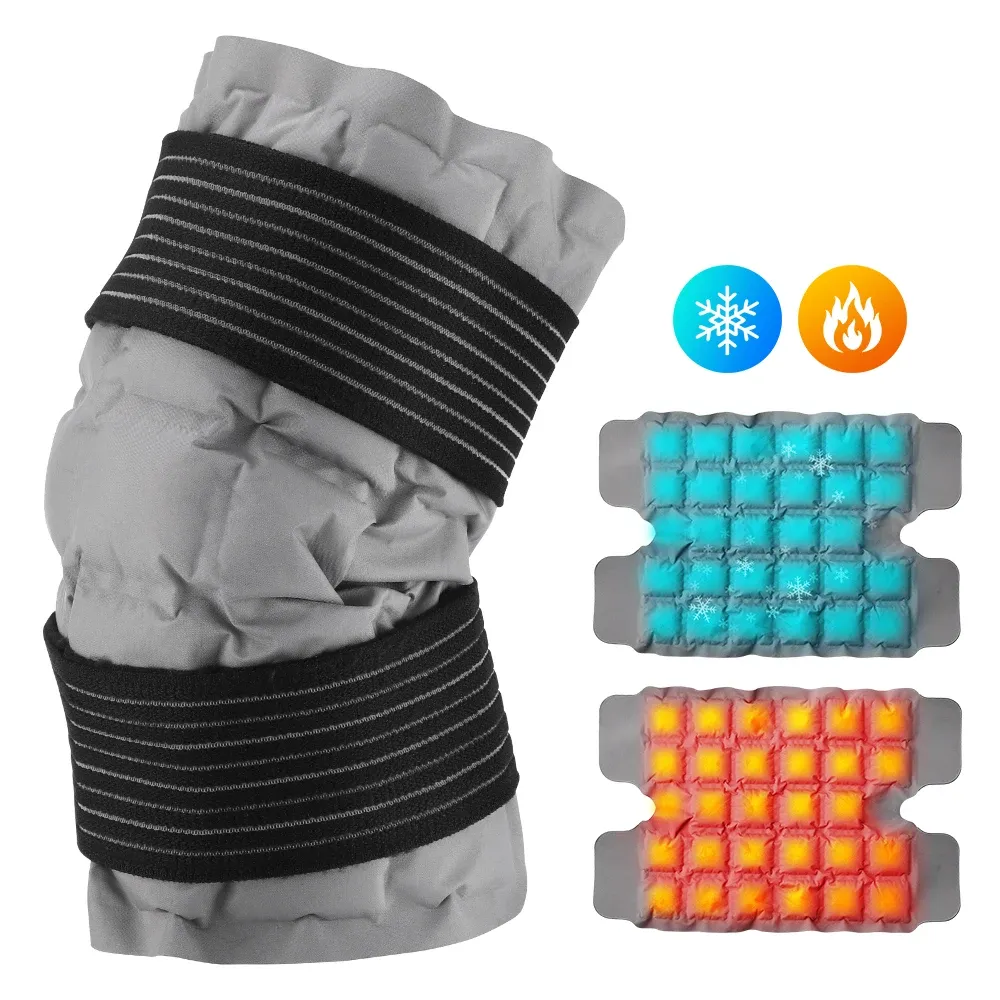 Grande compresse de glace réutilisable pour épaule, dos, taille et genou, thérapie chaud/froid pour le sport 8