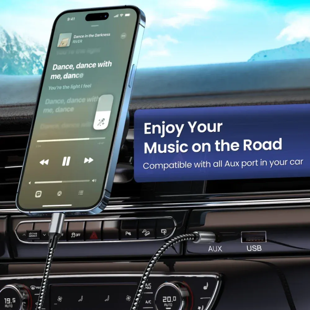 Câble adaptateur audio USB-C vers Jack 3,5 mm