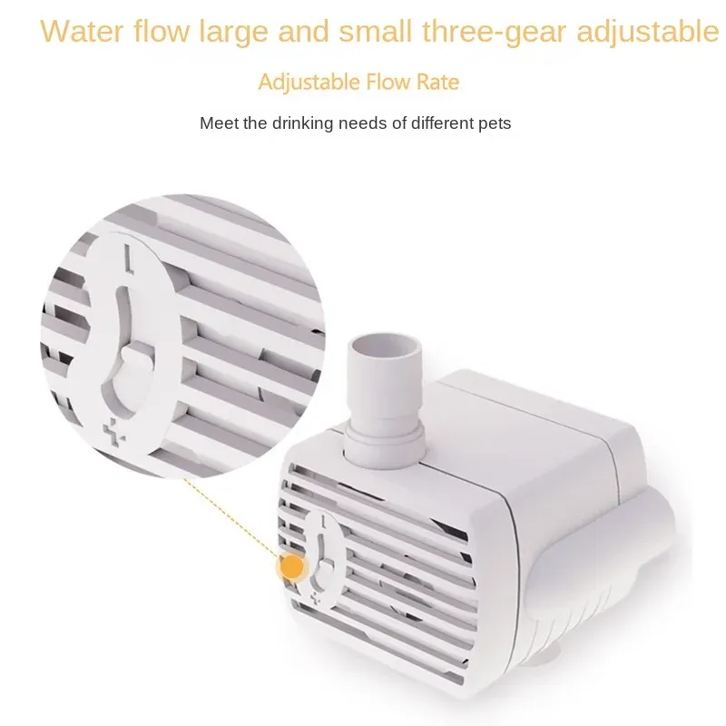 Pompe à eau pour fontaine à animaux de compagnie, détail du design