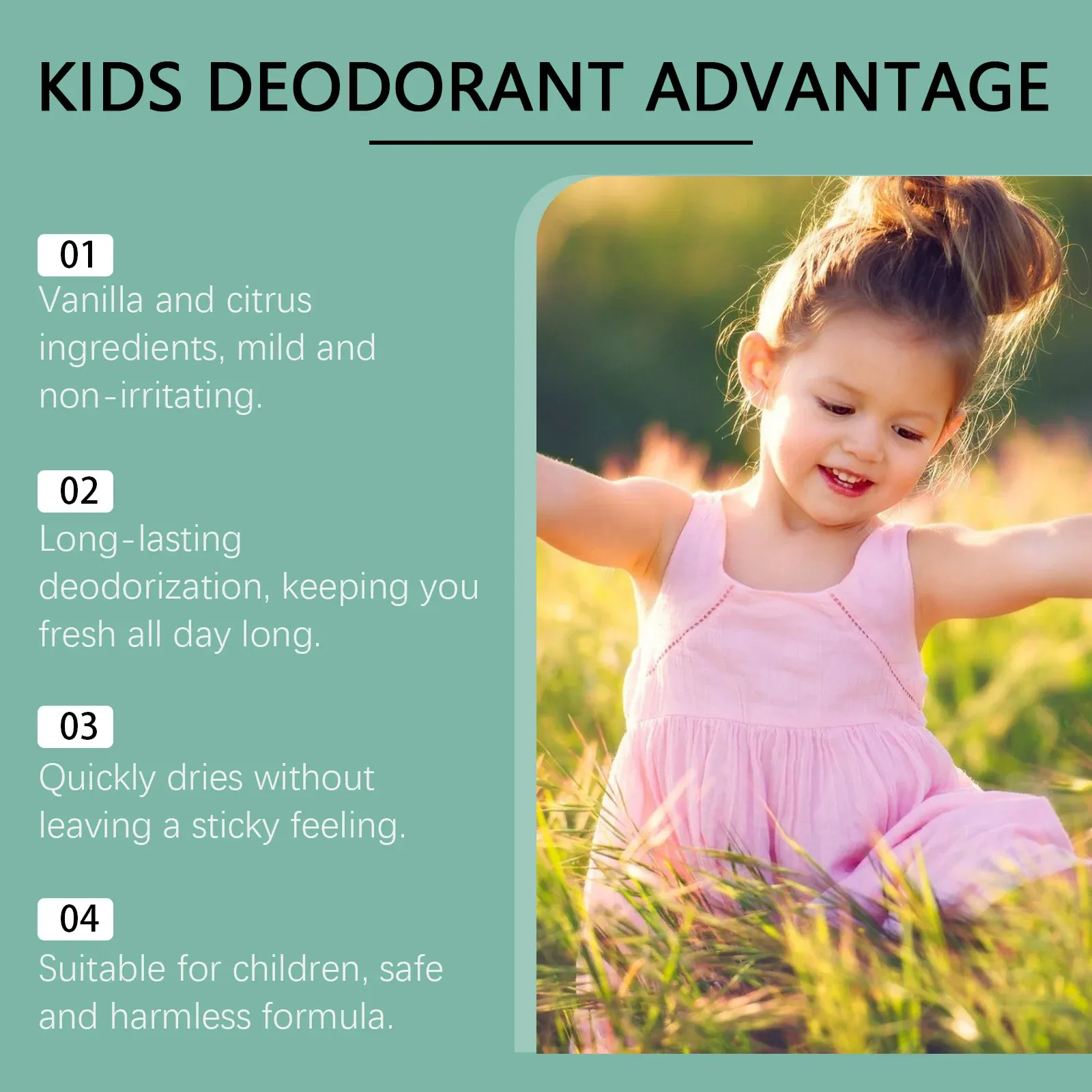 Déodorant stick aisselles en bâton, élimine les odeurs de transpiration, parfum frais, hydratation en profondeur, anti-transpirant rafraîchissant, doux, non irritant 2