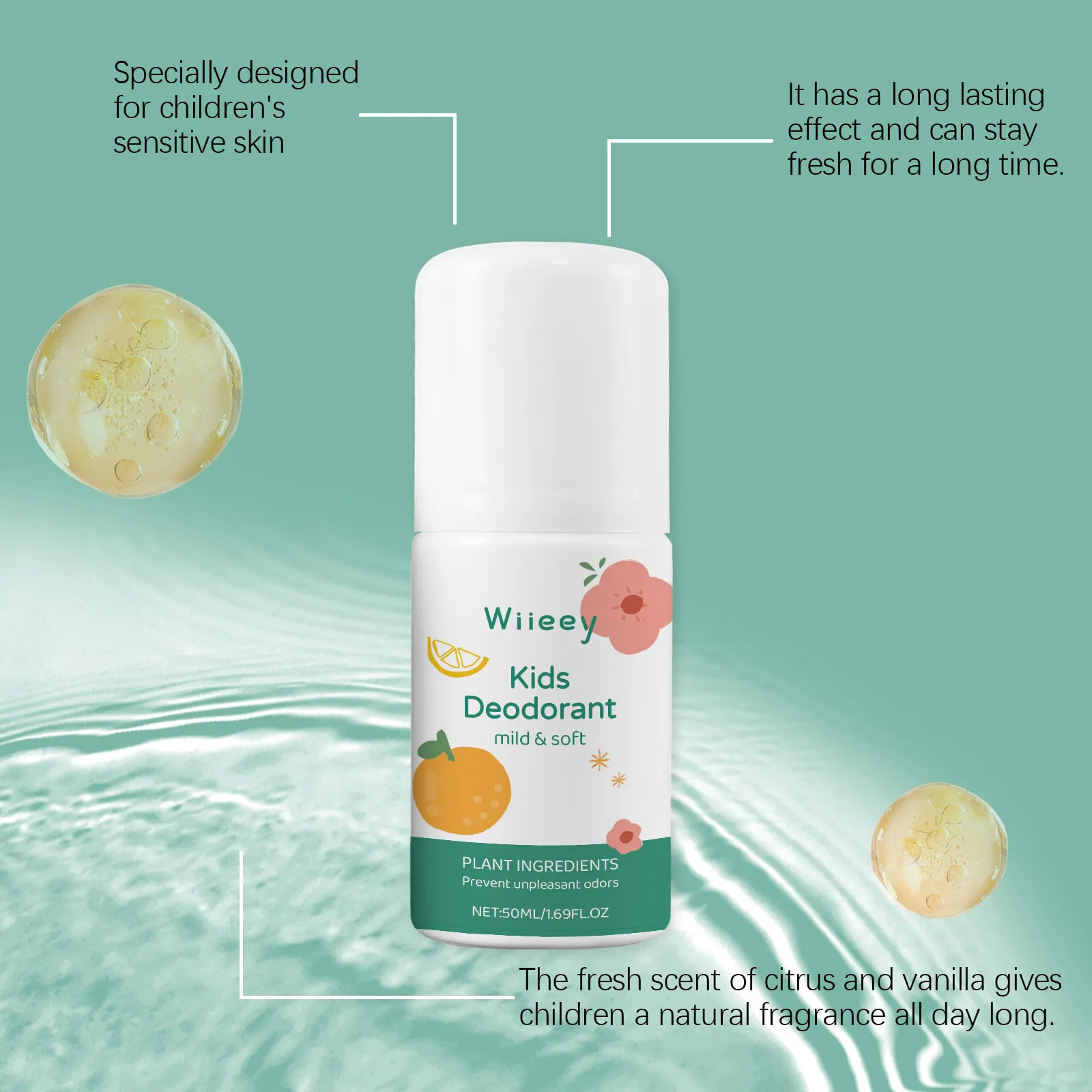 Bâton déodorant West&Month, hydratation