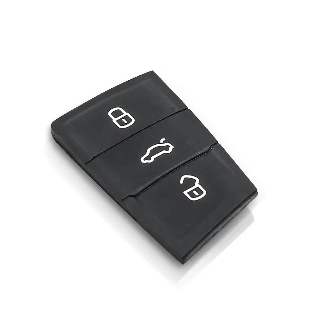 Clé télécommande de voiture KEYYOU à 3 boutons en caoutchouc, compatible Volkswagen Golf 4, 5, 6 et 7, Skoda Octavia, Seat Leon, Ibiza et Altea 2