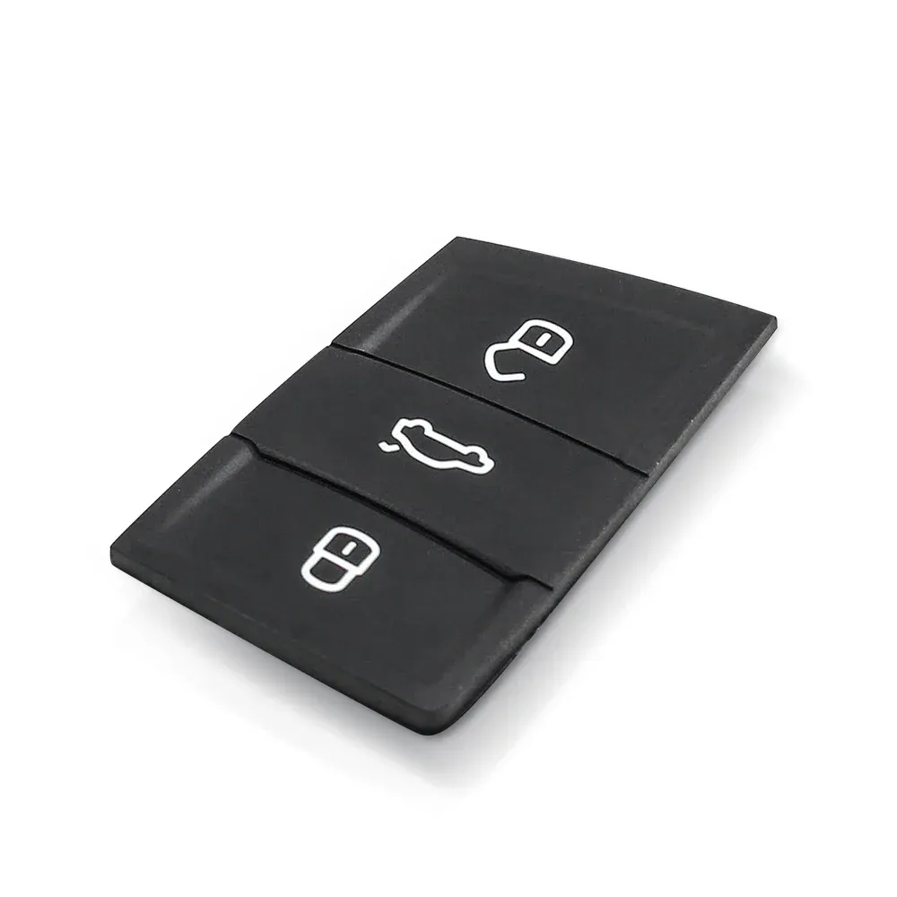 Clé télécommande de voiture KEYYOU à 3 boutons en caoutchouc, compatible Volkswagen Golf 4, 5, 6 et 7, Skoda Octavia, Seat Leon, Ibiza et Altea 3