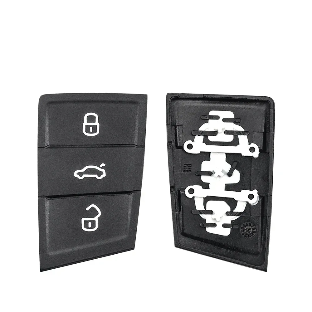 Clé télécommande de voiture KEYYOU à 3 boutons en caoutchouc, compatible Volkswagen Golf 4, 5, 6 et 7, Skoda Octavia, Seat Leon, Ibiza et Altea 4