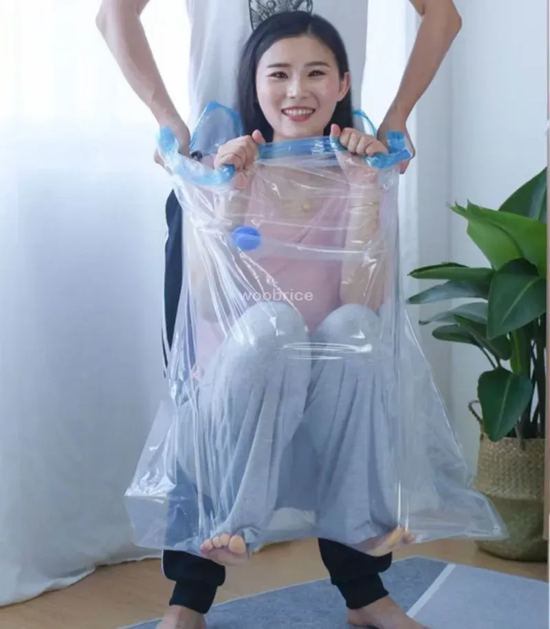 Lot de 4 sacs de compression sous vide épais et transparents pour couettes et vêtements 6