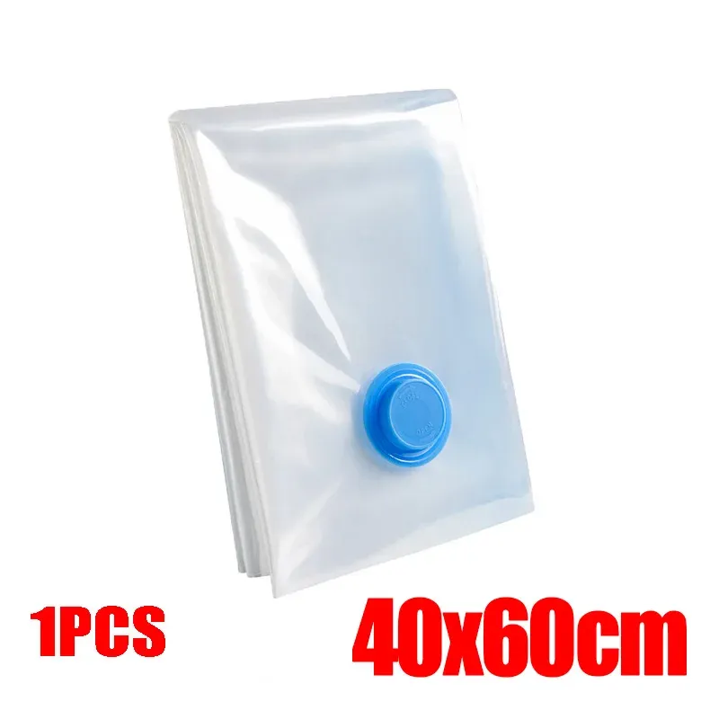 Lot de 4 sacs de compression sous vide épais et transparents pour couettes et vêtements 15