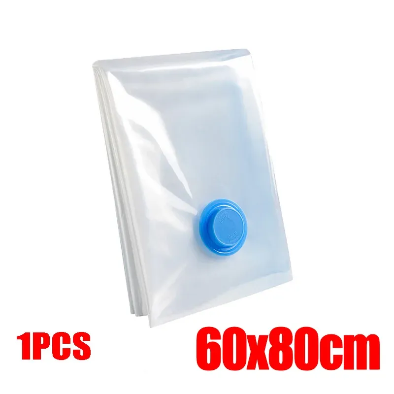 Lot de 4 sacs de compression sous vide épais et transparents pour couettes et vêtements 13