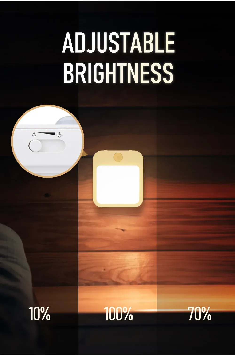 Veilleuse LED, mise en valeur