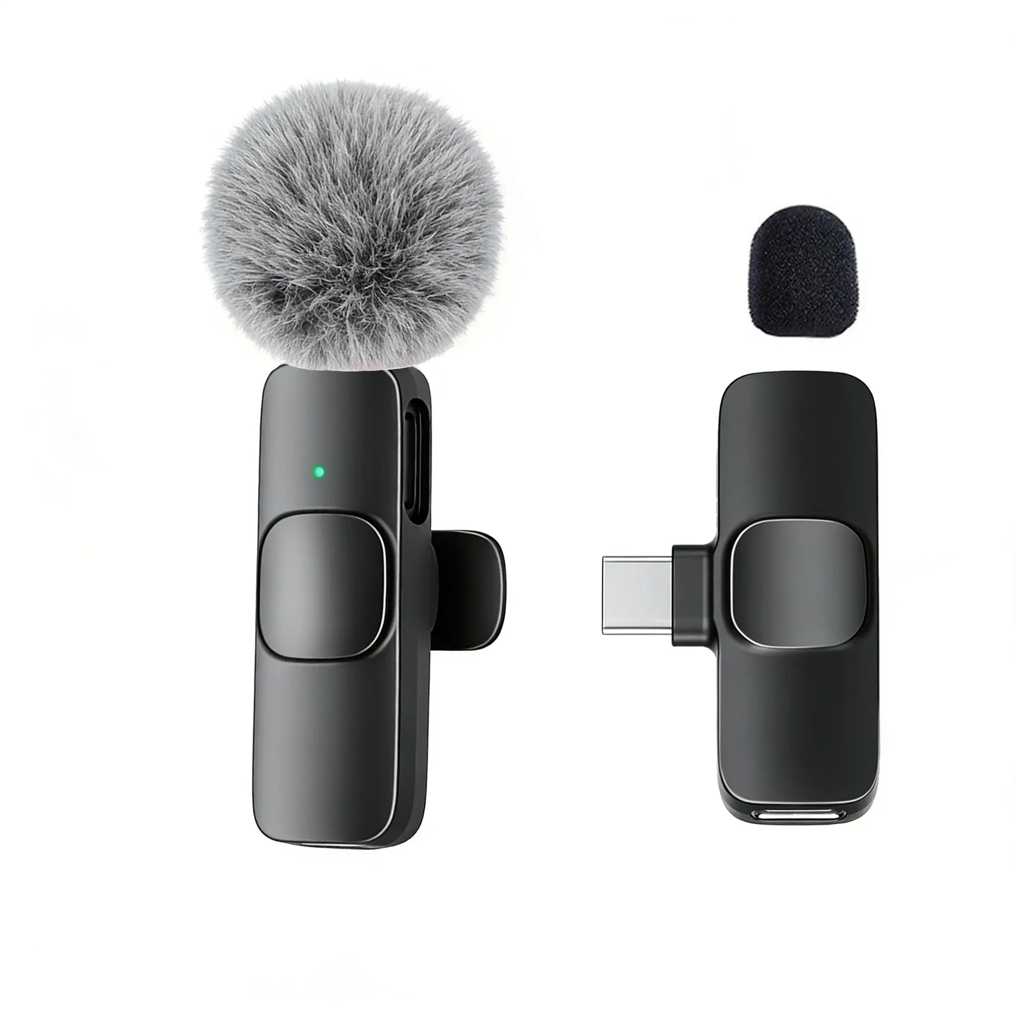 Microphone cravate sans fil professionnel avec port USB-C pour smartphones, ordinateurs et tablettes, plug and play 14