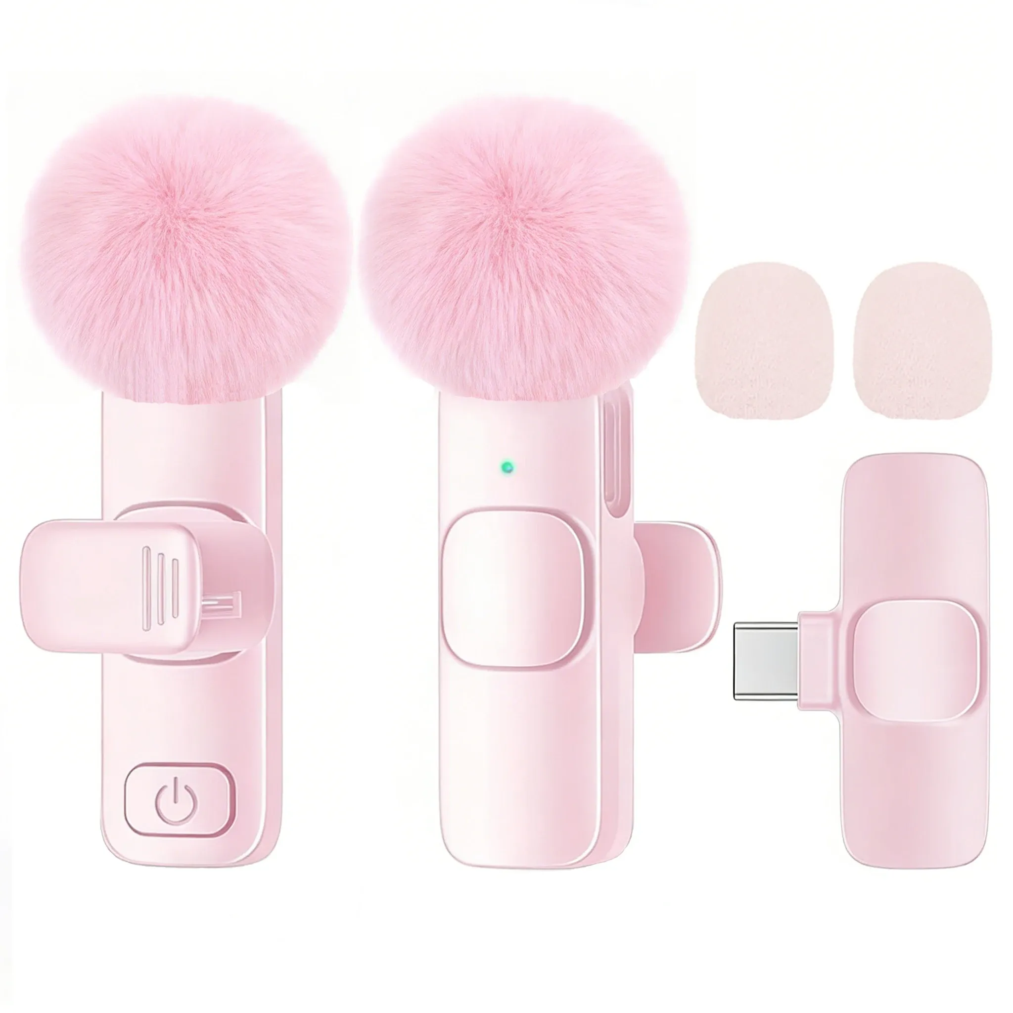 Microphone cravate sans fil professionnel avec port USB-C pour smartphones, ordinateurs et tablettes, plug and play 11