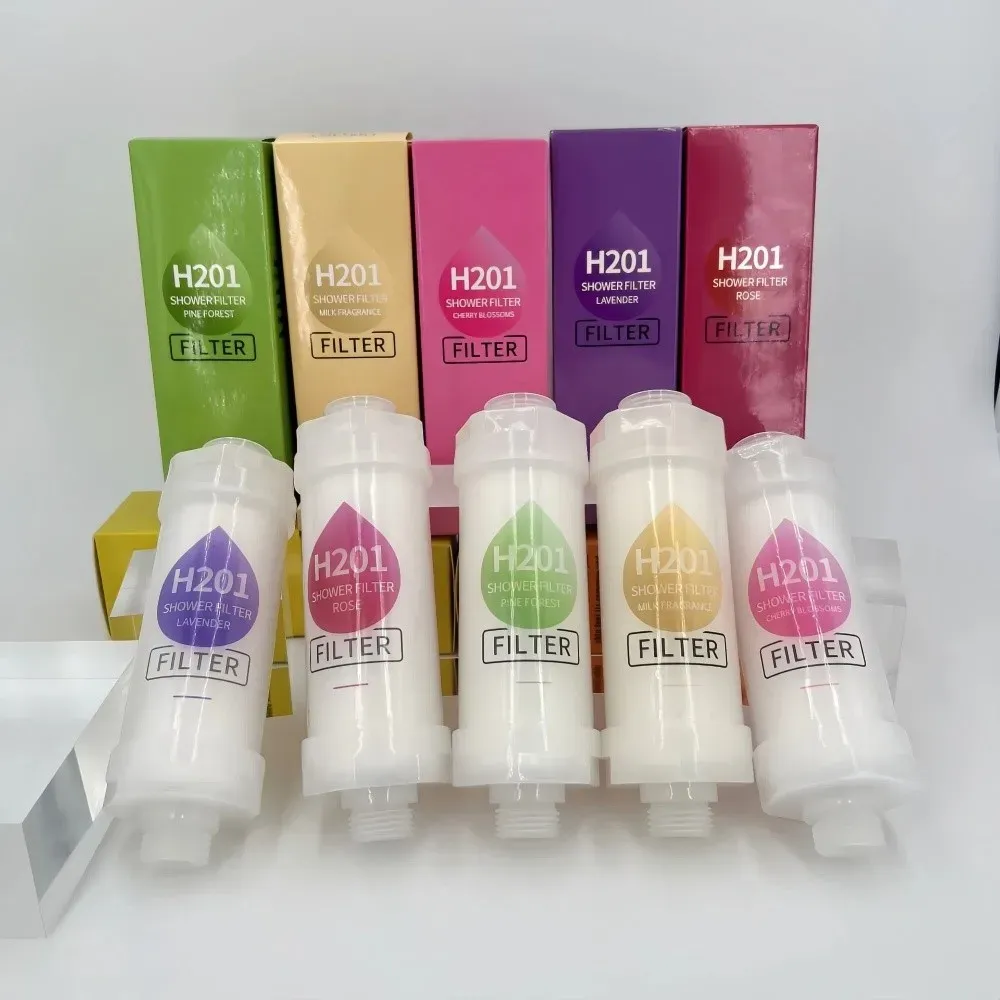Filtre de douche haute pression à la vitamine C, parfum lavande, déchloration et adoucissement de l'eau