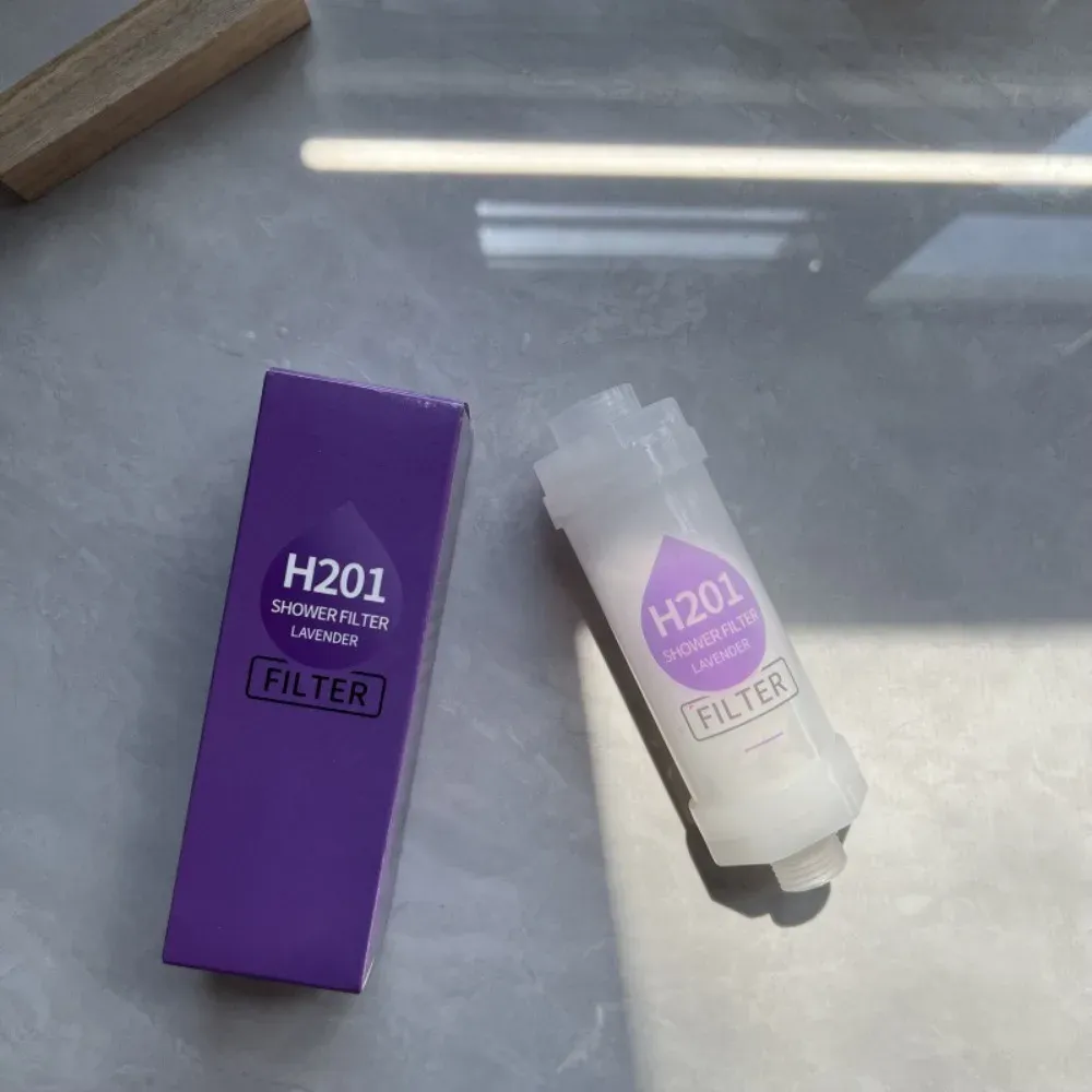 Filtre de douche haute pression à la vitamine C, parfum lavande, déchloration et adoucissement de l'eau 11