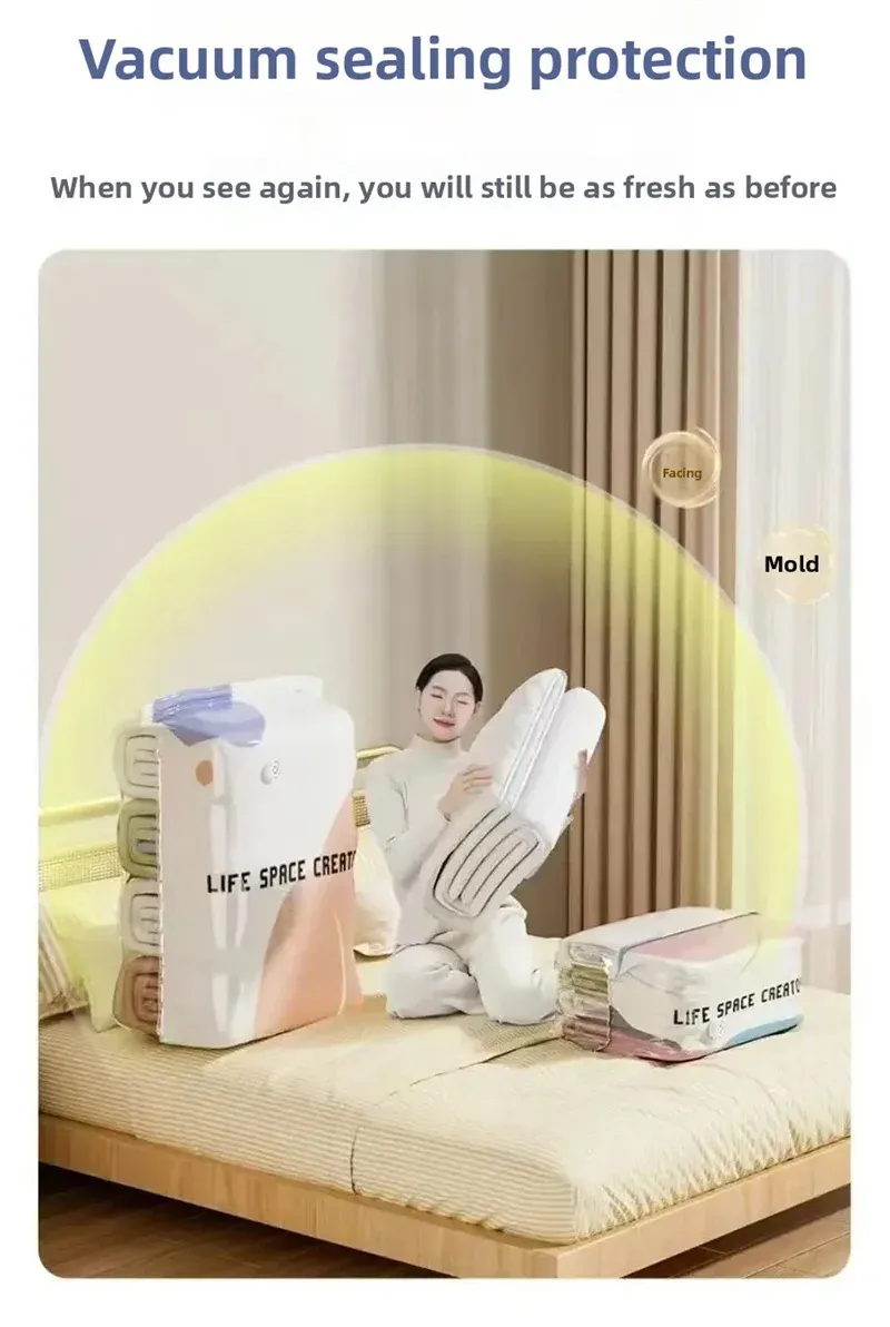 Sac de rangement sous vide pour couvertures