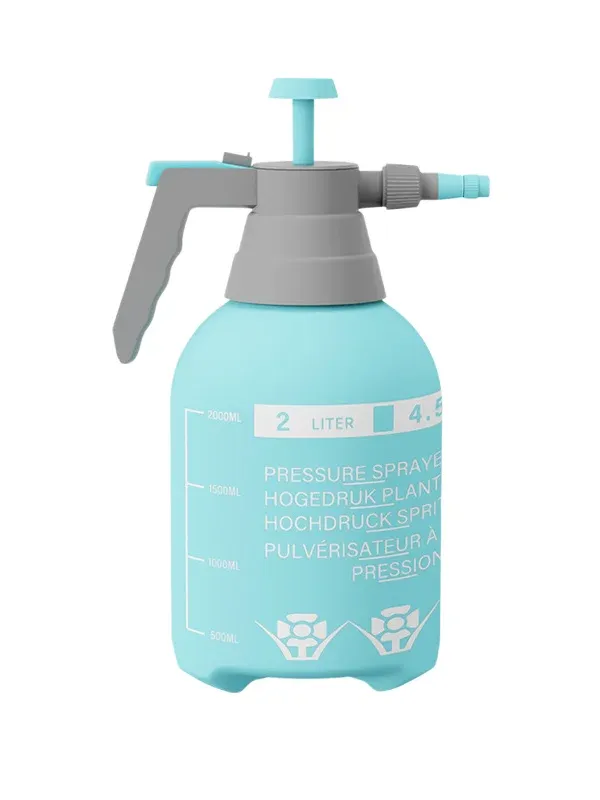Pulvérisateur d'eau à pression manuelle 2 L, pompe de jardin portable, bouteille de pulvérisation pour mauvaises herbes et nuisibles, arroseur de plantes, lavage de voiture, arrosoir 9
