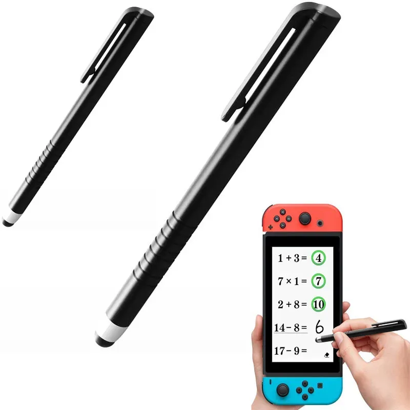 Vue d'ensemble des deux stylets tactiles avec pointe en silicone
