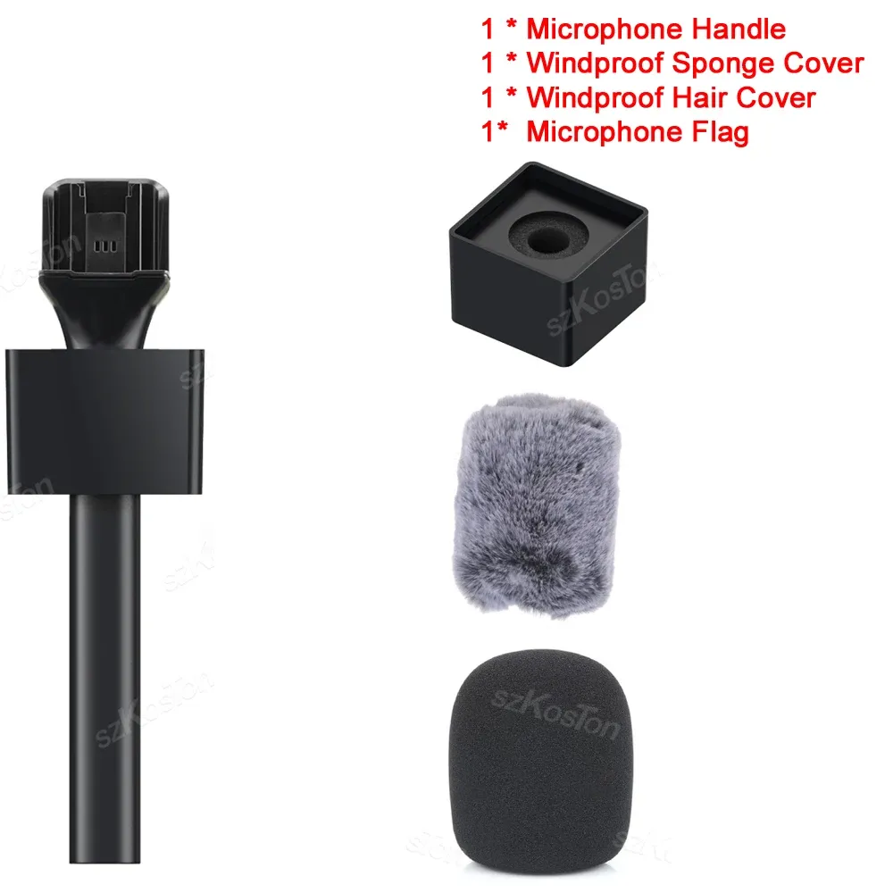 Perche pour micro-cravate sans fil DJI Mic 2, Mic 3 et Rode, adaptateur de support de poignée pour micro sans fil GO 13