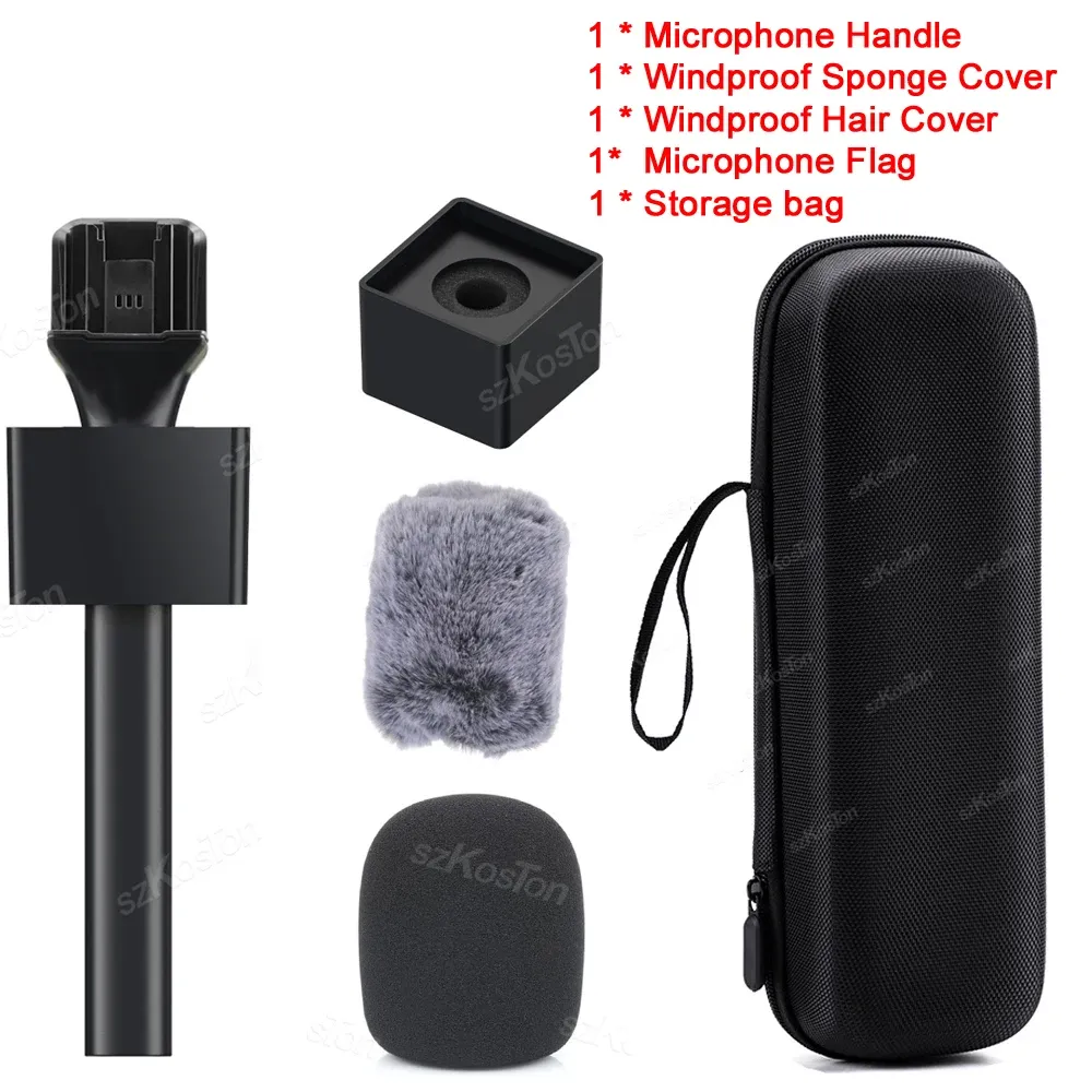 Perche pour micro-cravate sans fil DJI Mic 2, Mic 3 et Rode, adaptateur de support de poignée pour micro sans fil GO 9