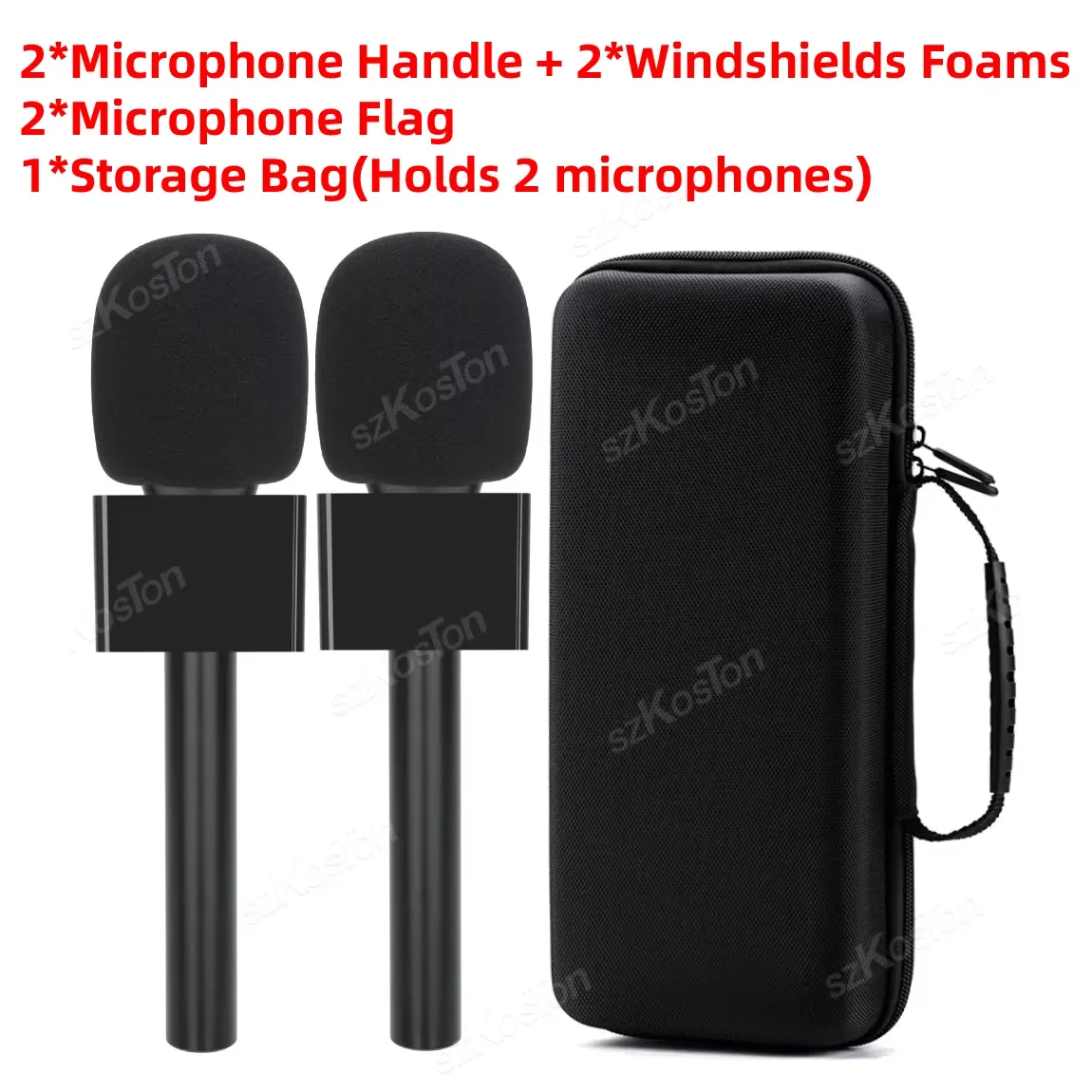 Perche pour micro-cravate sans fil DJI Mic 2, Mic 3 et Rode, adaptateur de support de poignée pour micro sans fil GO 12