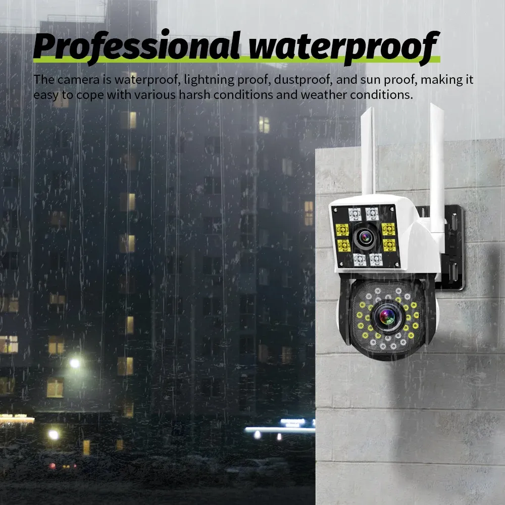 Neye Caméra de surveillance IP WiFi extérieure 4K 8 MP sans fil 2