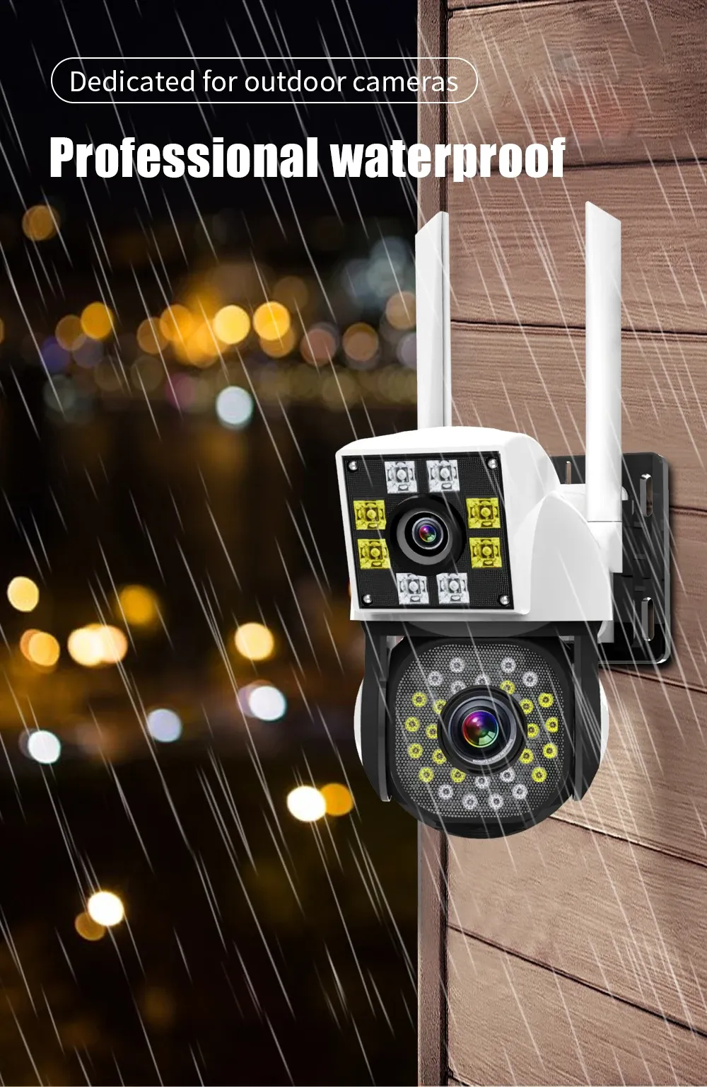 Caméra de surveillance, utilisation en extérieur