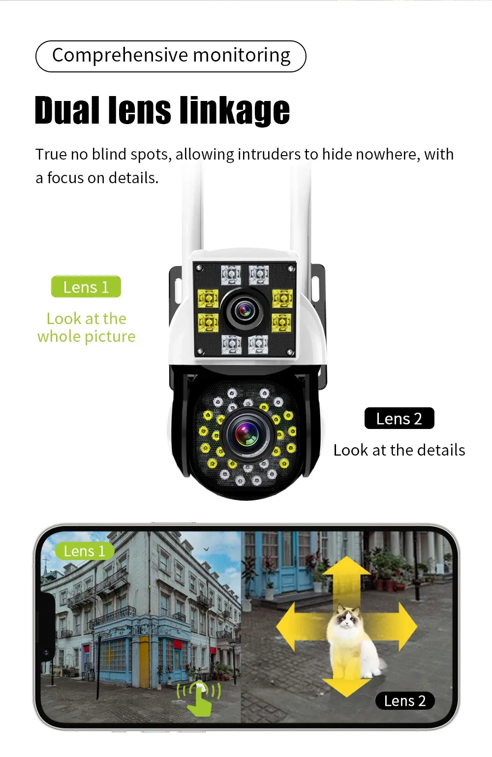 Caméra de surveillance installée en extérieur