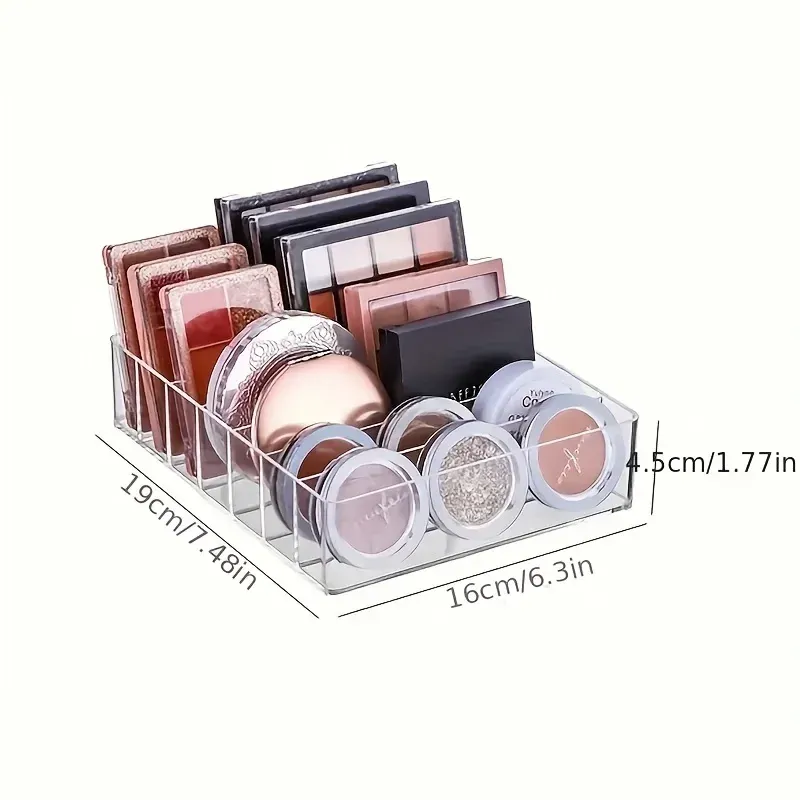 Organisateur de cosmétiques rempli de produits de maquillage