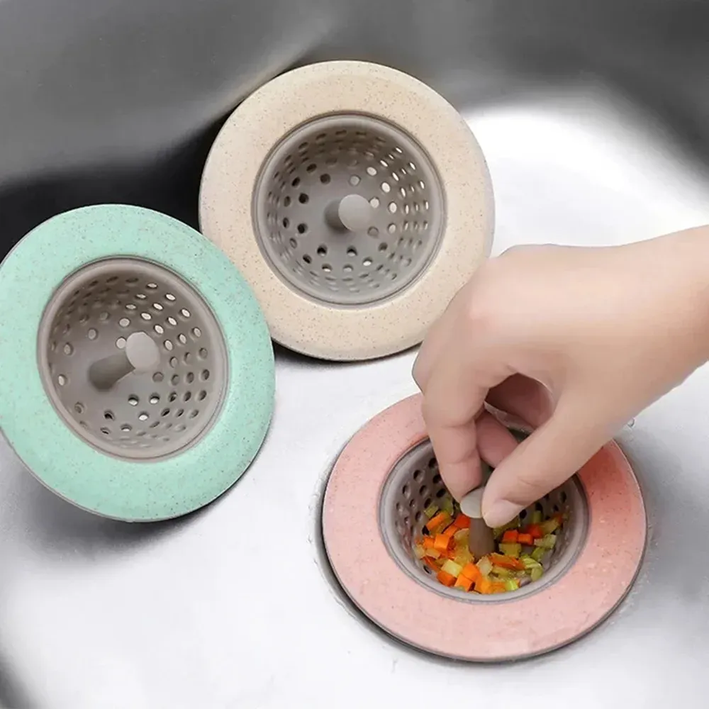 Filtre anti-colmatage en silicone pour évier et lavabo, crépine de vidange portable pour cuisine et salle de bains 1