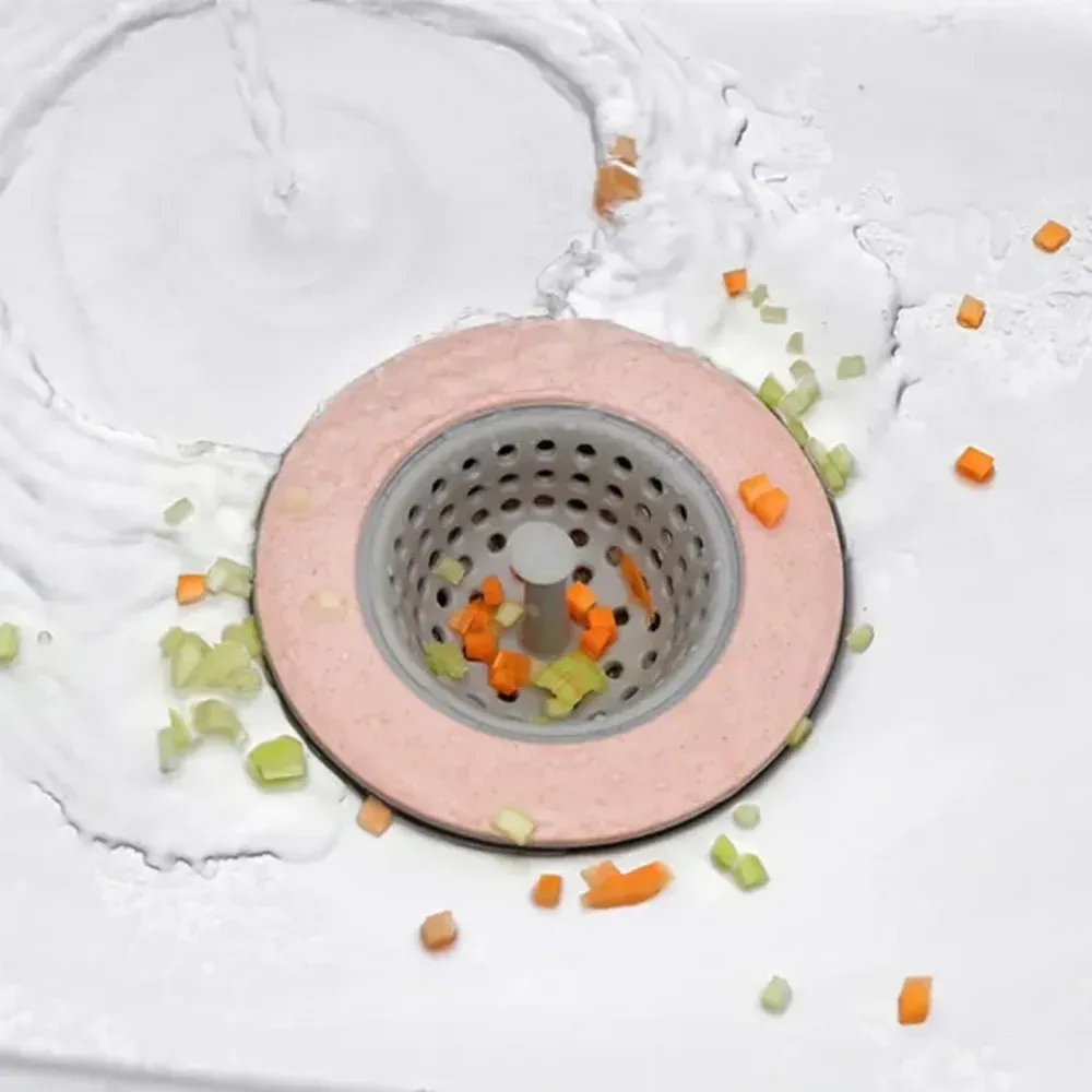 Filtre anti-colmatage en silicone pour évier et lavabo, crépine de vidange portable pour cuisine et salle de bains 5