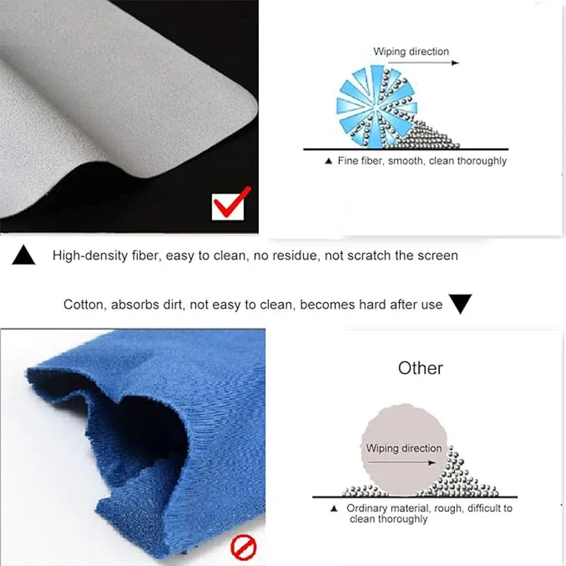 Chiffons de nettoyage en microfibre ultra-doux pour écran et clavier MacBook Pro 13, 14, 15 et 16 pouces 5
