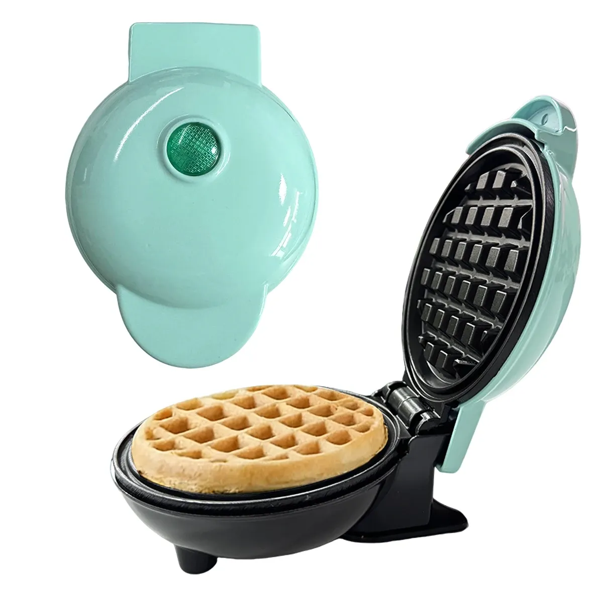 Mini gaufrier rangé en position enroulée
