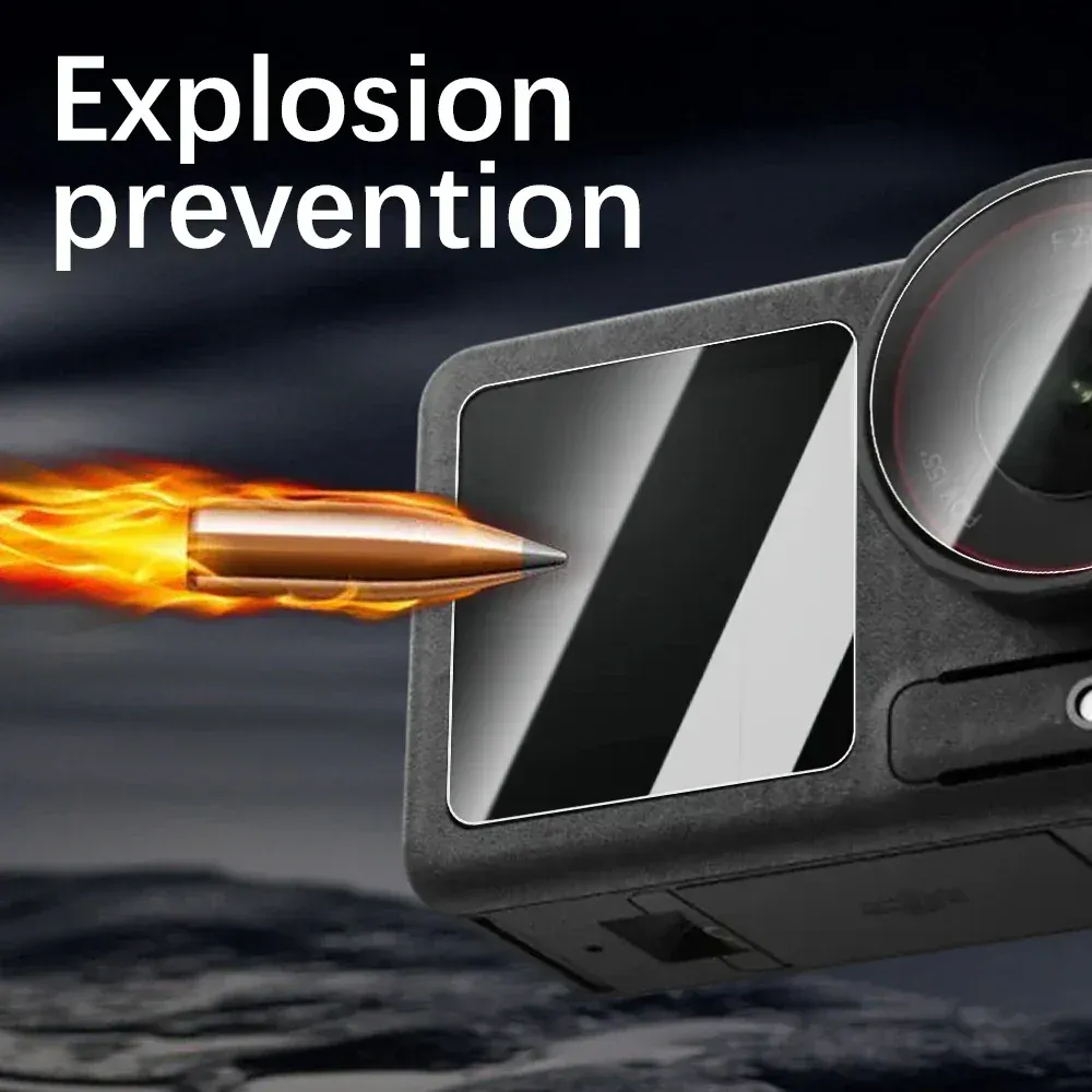 Protecteur d'écran HD pour DJI Osmo Action 6, 5, 4, 3 et Action 5 Pro, film de protection d'objectif en verre trempé ultra-clair 5