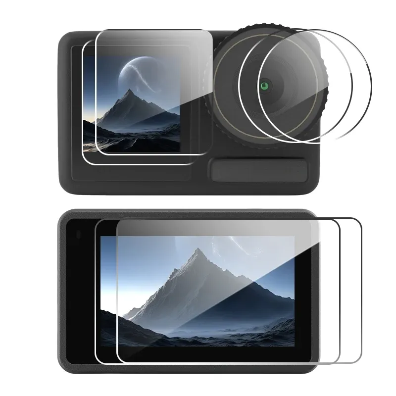 Protecteur d'écran HD pour DJI Osmo Action 6, 5, 4, 3 et Action 5 Pro, film de protection d'objectif en verre trempé ultra-clair 9