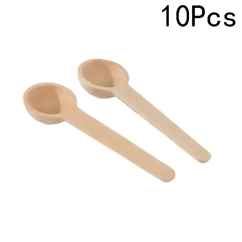 Lot de 10 mini cuillères en bois pour cuisine, miel, café, sel et épices 4