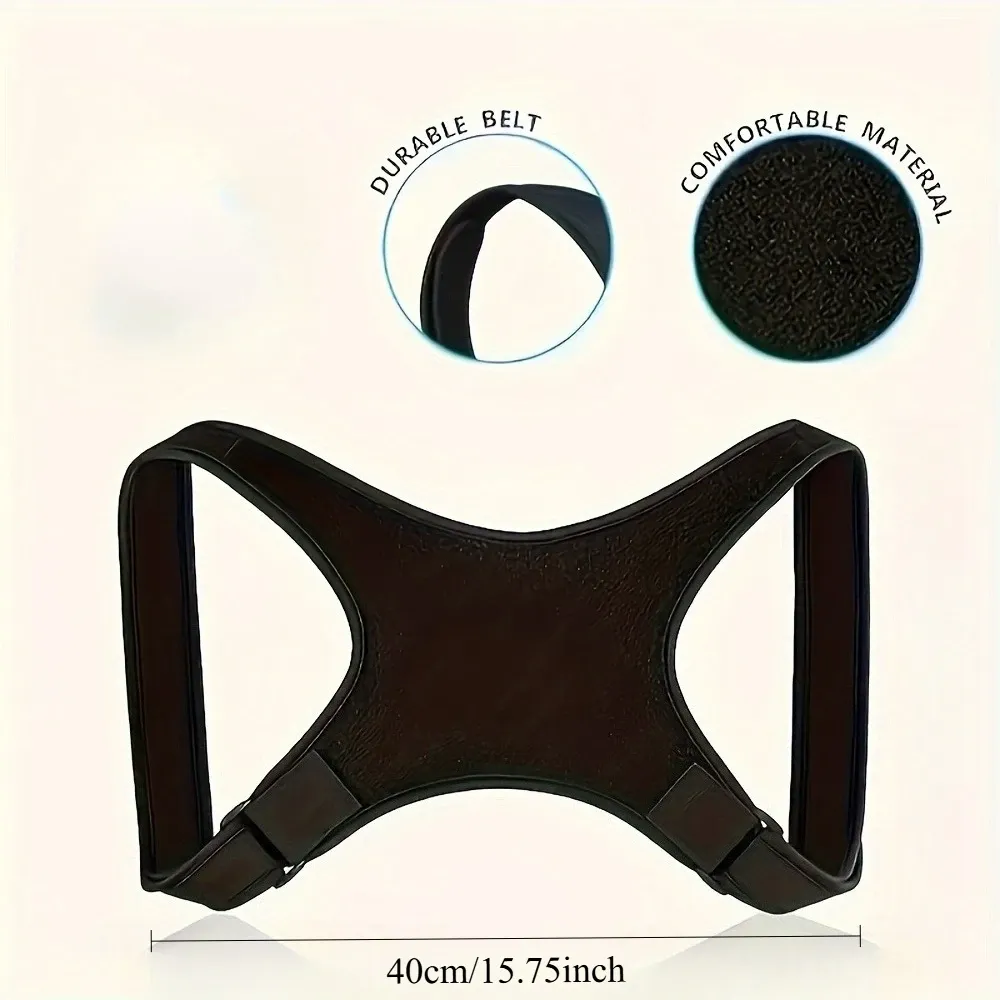 Correcteur de posture réglable pour le dos et les épaules, soutien confortable et respirant, unisexe 6