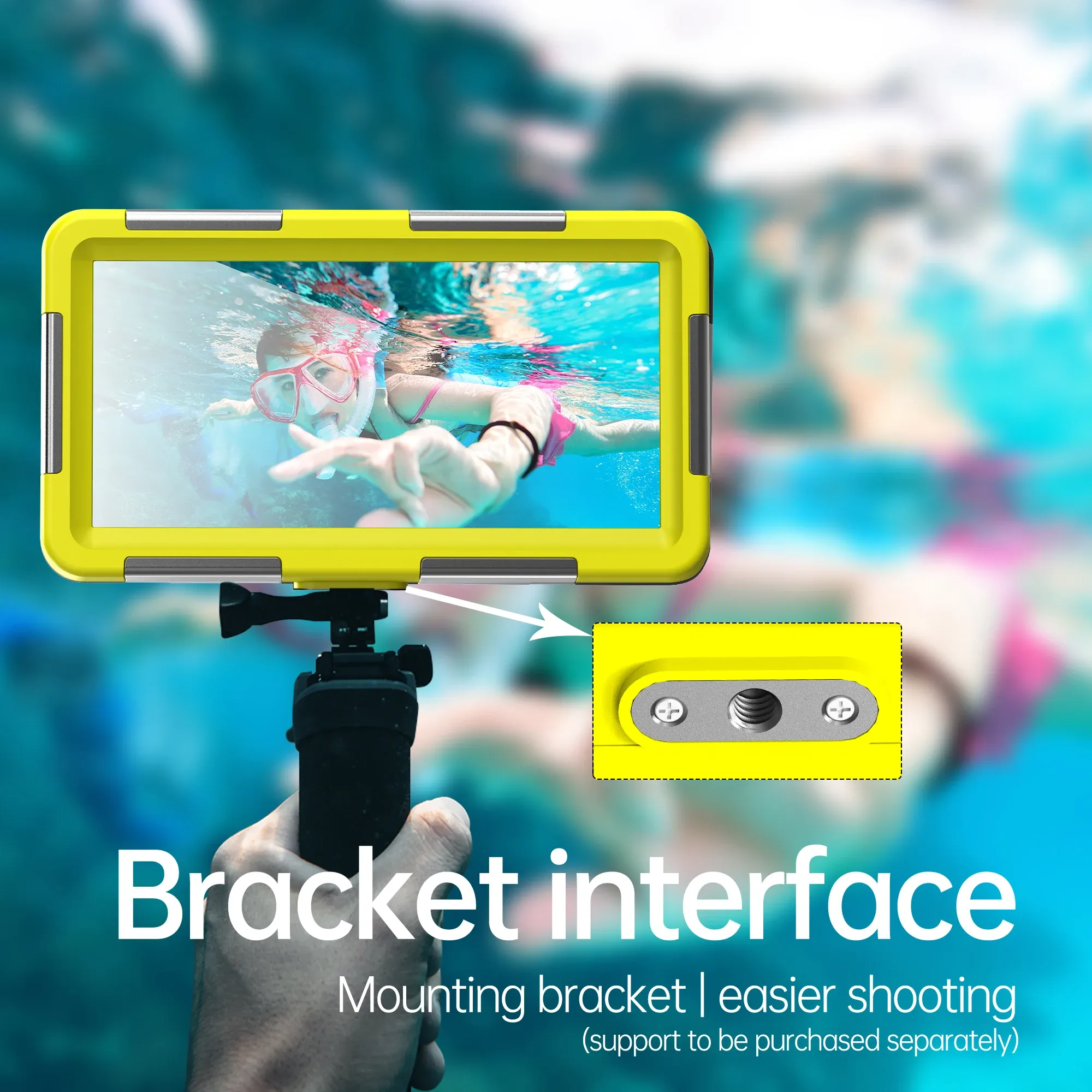 Étui étanche universel pour smartphone 6,9 pouces, certifié IP68, résistance jusqu'à 15 m (50 pieds), idéal pour la photographie sous-marine professionnelle 6